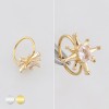 DIMENSIONAL MULTI CZ STARBURST CZ POLISH 316L SURGICAL STEEL L-SHAPE NOSE HOOP DIMENSIONAL MULTI CZ STARBURST CZ POLISH 316L SURGICAL STEEL L-SHAPE NOSE HOOP